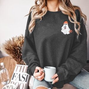 Trendy Ghost Crewneck Pullover
